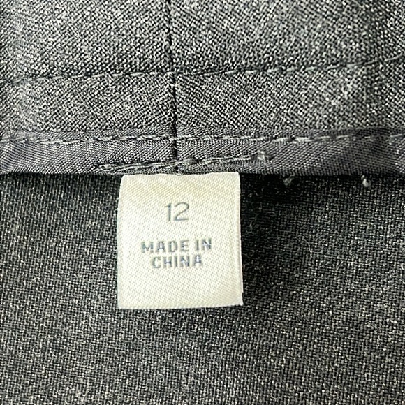 Halogen Taylor Fit Career Pants Sz 12 Dk Gray Polyester/Viscose/Spandex Like New - Picture 8 of 12